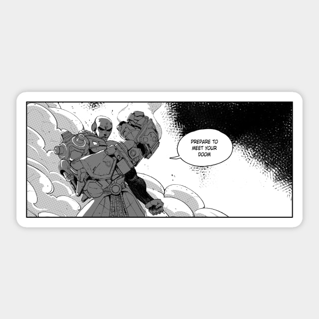 doomfist overwatch2 manga panel Sticker by ahmedelsiddig